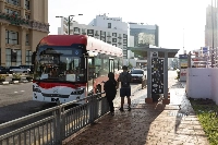 A hydrogen bus in Kuching.  | Bloomberg