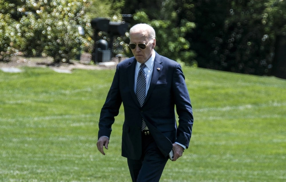 U.S. President Joe Biden disembarks from Marine One on the South Lawn of the White House in Washington on Friday. U.S. President Joe Biden disembarks from Marine One on the South Lawn of the White House in Washington on Friday.