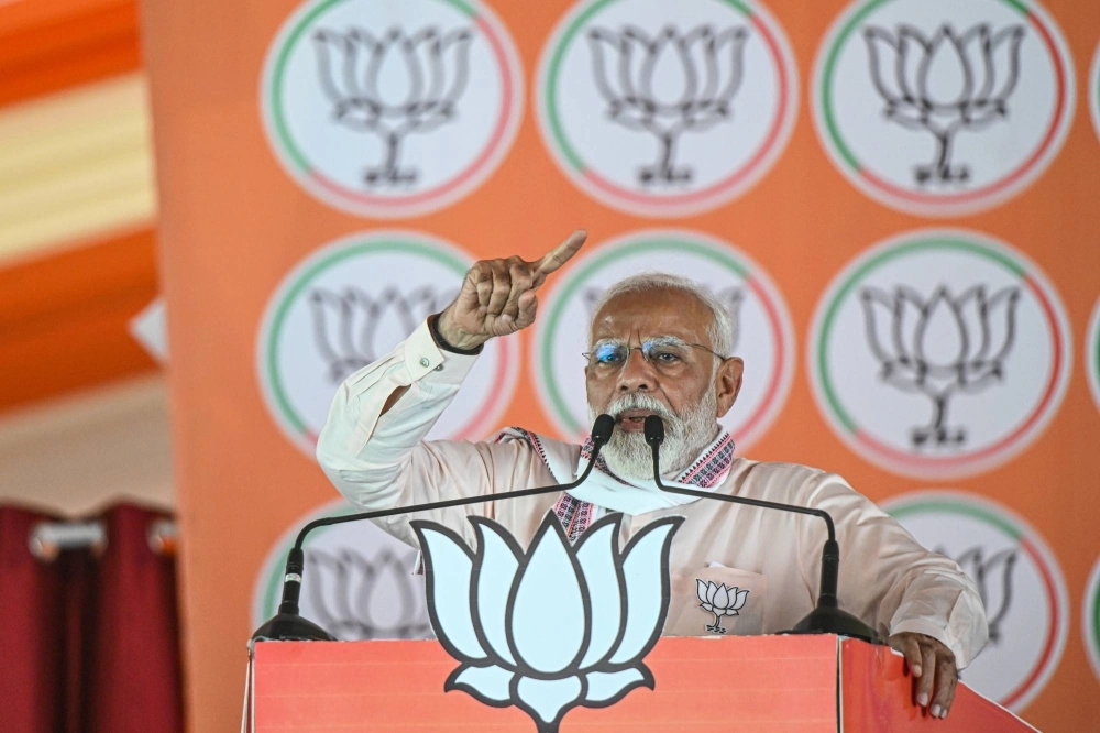 Indian Prime Minister Narendra Modi speaks during a campaign rally in Agra, in Uttar Pradesh, on April 25. Indian Prime Minister Narendra Modi speaks during a campaign rally in Agra, in Uttar Pradesh, on April 25.