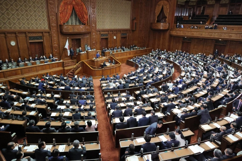 The Lower House starts discussing a security clearance bill on April 19 in Tokyo.  The Lower House starts discussing a security clearance bill on April 19 in Tokyo.