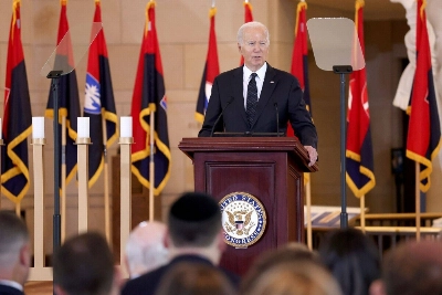 U.S. President Joe Biden speaks at the U.S. Capitol in Washington on Tuesday. U.S. President Joe Biden speaks at the U.S. Capitol in Washington on Tuesday.