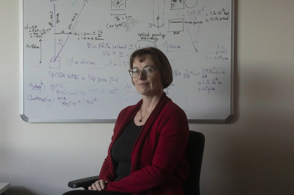 Celine d’Orgeville, the director of the Advanced Instrumentation and Technology Center, which opened on Mount Stromlo after the 2003 wildfire disaster, just outside Canberra on May 6. Celine d’Orgeville, the director of the Advanced Instrumentation and Technology Center, which opened on Mount Stromlo after the 2003 wildfire disaster, just outside Canberra on May 6.