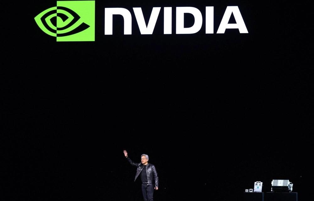 Nvidia founder and CEO Jensen Huang delivers a keynote address on the latest innovations in AI, during a developers conference at the SAP Center in San Jose, California, on March 18. Nvidia on Wednesday issued a second-quarter revenue forecast of about $28 billion, topping the $26.8 billion predicted by analysts. Nvidia founder and CEO Jensen Huang delivers a keynote address on the latest innovations in AI, during a developers conference at the SAP Center in San Jose, California, on March 18. Nvidia on Wednesday issued a second-quarter revenue forecast of about $28 billion, topping the $26.8 billion predicted by analysts.