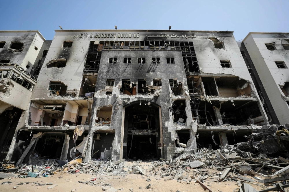 Al Shifa Hospital after Israeli forces withdrew from the hospital and the area around it following a two-week operation, in Gaza City on April 2 Al Shifa Hospital after Israeli forces withdrew from the hospital and the area around it following a two-week operation, in Gaza City on April 2