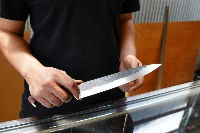 Professional chefs and Japanese knife enthusiasts say that knives from Isamitsu are top-quality blades — if you know how to take care of them. | CASSANDRA LORD