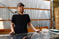 In 2022, Isamitsu Abe founded Isamitsu Knives after a stint working at a knife workshop he found too traditional. | CASSANDRA LORD