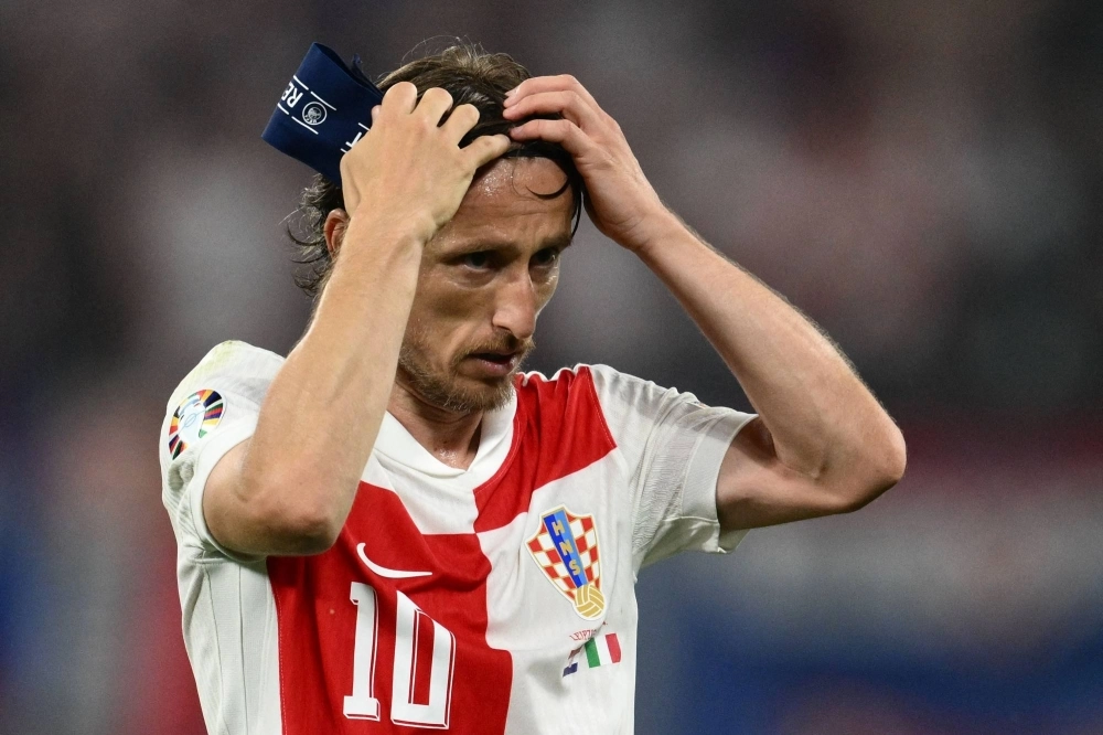 Croatia midfielder Luka Modric during a UEFA Euro 2024 Group B soccer match against Italy in Leipzig, Germany, on Monday Croatia midfielder Luka Modric during a UEFA Euro 2024 Group B soccer match against Italy in Leipzig, Germany, on Monday