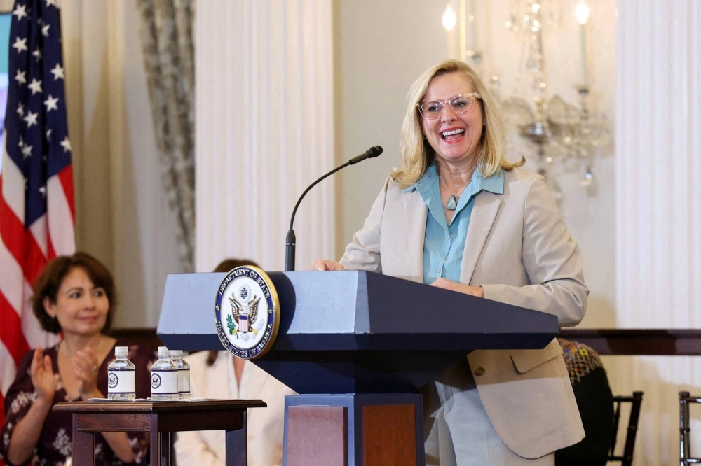 Cindy Dyer, Ambassador-at-Large to Monitor and Combat Trafficking in Persons, delivers remarks during the release of the 2024 Trafficking in Persons Report at the State Department in Washington on Monday. Cindy Dyer, Ambassador-at-Large to Monitor and Combat Trafficking in Persons, delivers remarks during the release of the 2024 Trafficking in Persons Report at the State Department in Washington on Monday.