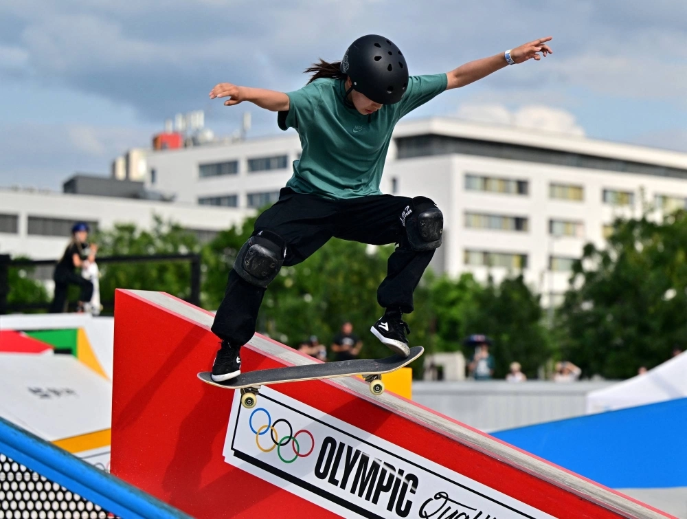Japan’s Coco Yoshizawa participates in a Paris 2024 Olympic qualifier. This summer’s Olympics will be the first in which half of athletes are female. Japan’s Coco Yoshizawa participates in a Paris 2024 Olympic qualifier. This summer’s Olympics will be the first in which half of athletes are female.