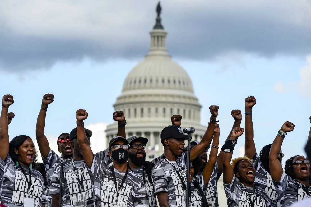 A protest for equal voting rights for African Americans in Washington. Critics argue that identity politics distract from real issues of power, but racial solidarity has played a key role in the U.S. and beyond as a means of liberation. A protest for equal voting rights for African Americans in Washington. Critics argue that identity politics distract from real issues of power, but racial solidarity has played a key role in the U.S. and beyond as a means of liberation.