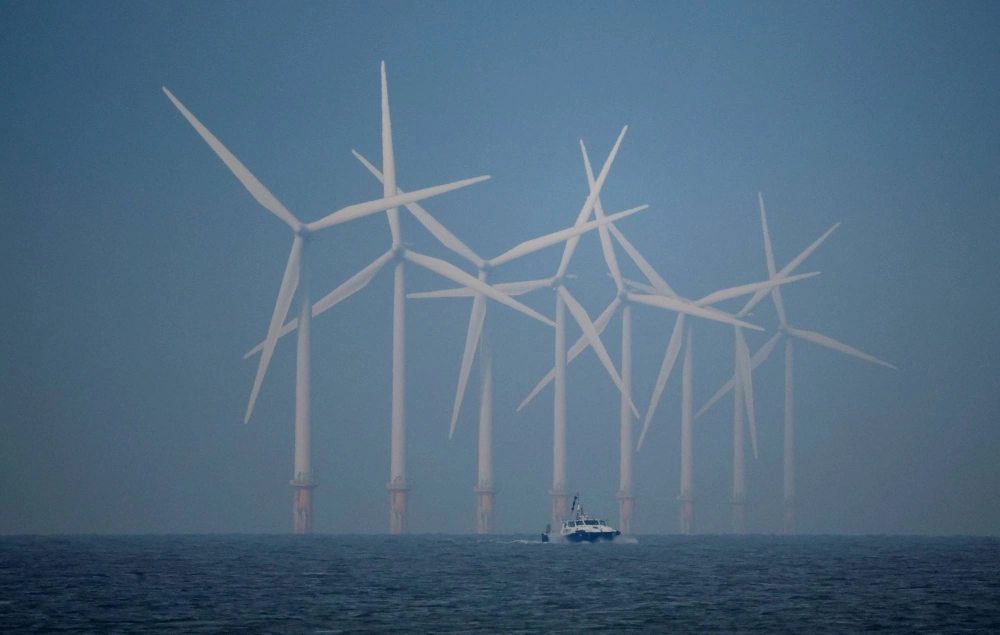 Wind turbines near New Brighton, England. According to the International Energy Agency, Japan could produce over 900% of its energy demand with offshore wind alone. Wind turbines near New Brighton, England. According to the International Energy Agency, Japan could produce over 900% of its energy demand with offshore wind alone.