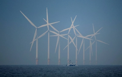 Wind turbines near New Brighton, England. According to the International Energy Agency, Japan could produce over 900% of its energy demand with offshore wind alone. Wind turbines near New Brighton, England. According to the International Energy Agency, Japan could produce over 900% of its energy demand with offshore wind alone.