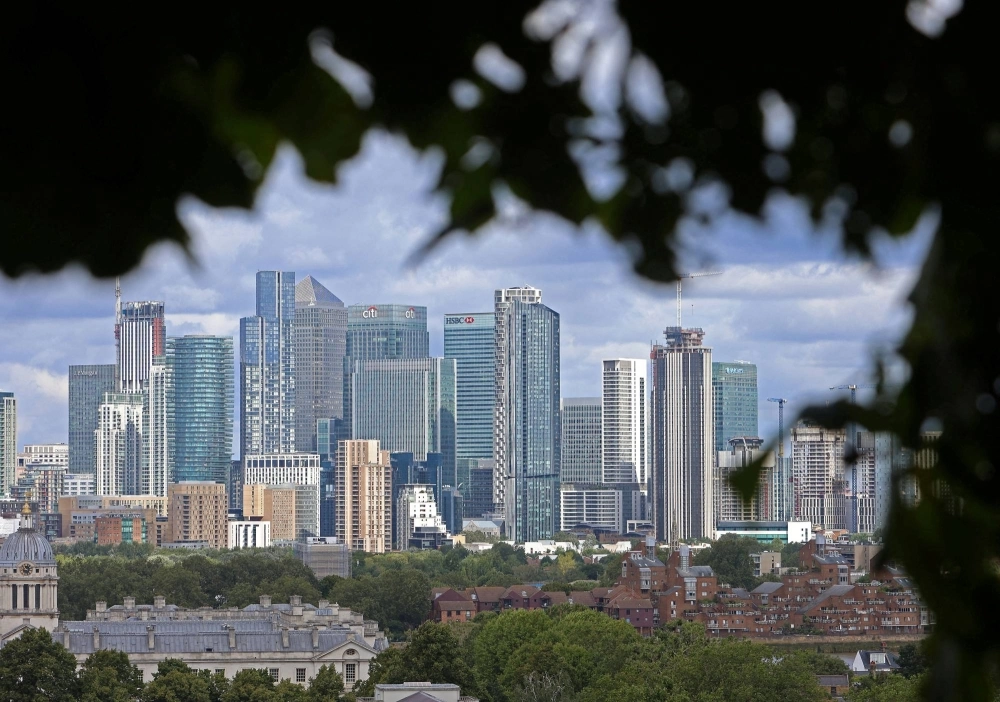 London's financial district in August 2023 London's financial district in August 2023