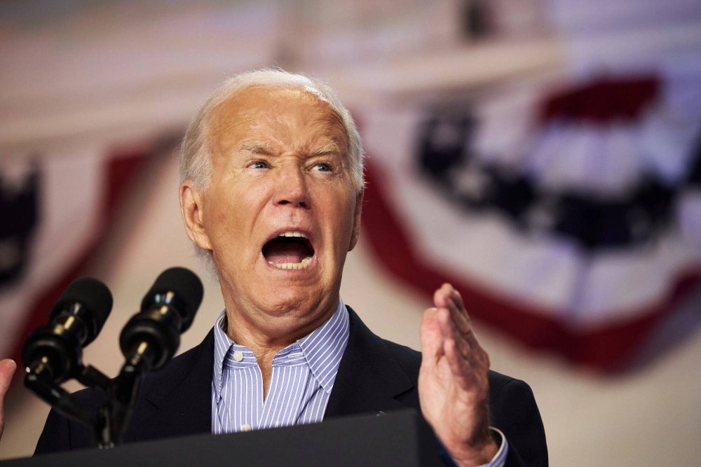U.S. President Joe Biden speaks during a campaign event in Madison, Wisconsin, on Friday. U.S. President Joe Biden speaks during a campaign event in Madison, Wisconsin, on Friday.