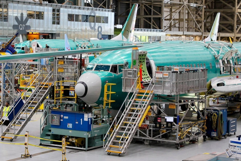 Boeing 737 MAX aircraft are assembled at the company’s plant in Renton, Washington, on June 25. Boeing 737 MAX aircraft are assembled at the company’s plant in Renton, Washington, on June 25.