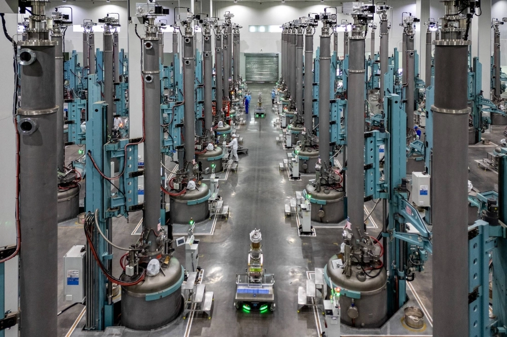 The production plant of GCL Technology in Xuzhou, Jiangsu province, China, on July 2 The production plant of GCL Technology in Xuzhou, Jiangsu province, China, on July 2