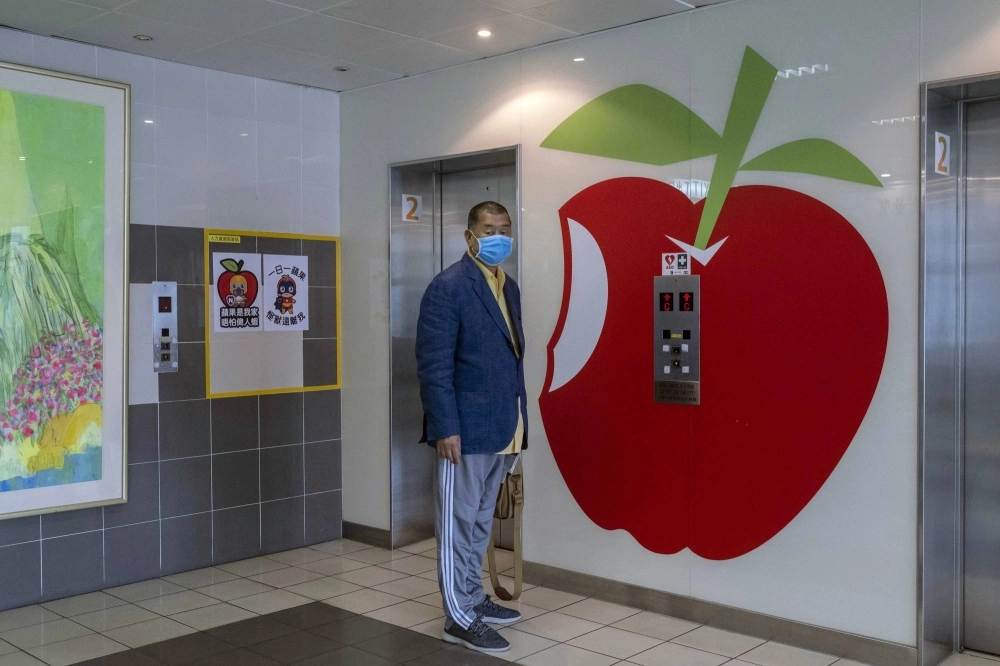 Jimmy Lai at Apple Daily, the newspaper he founded, in Hong Kong on Aug. 12, 2020 Jimmy Lai at Apple Daily, the newspaper he founded, in Hong Kong on Aug. 12, 2020