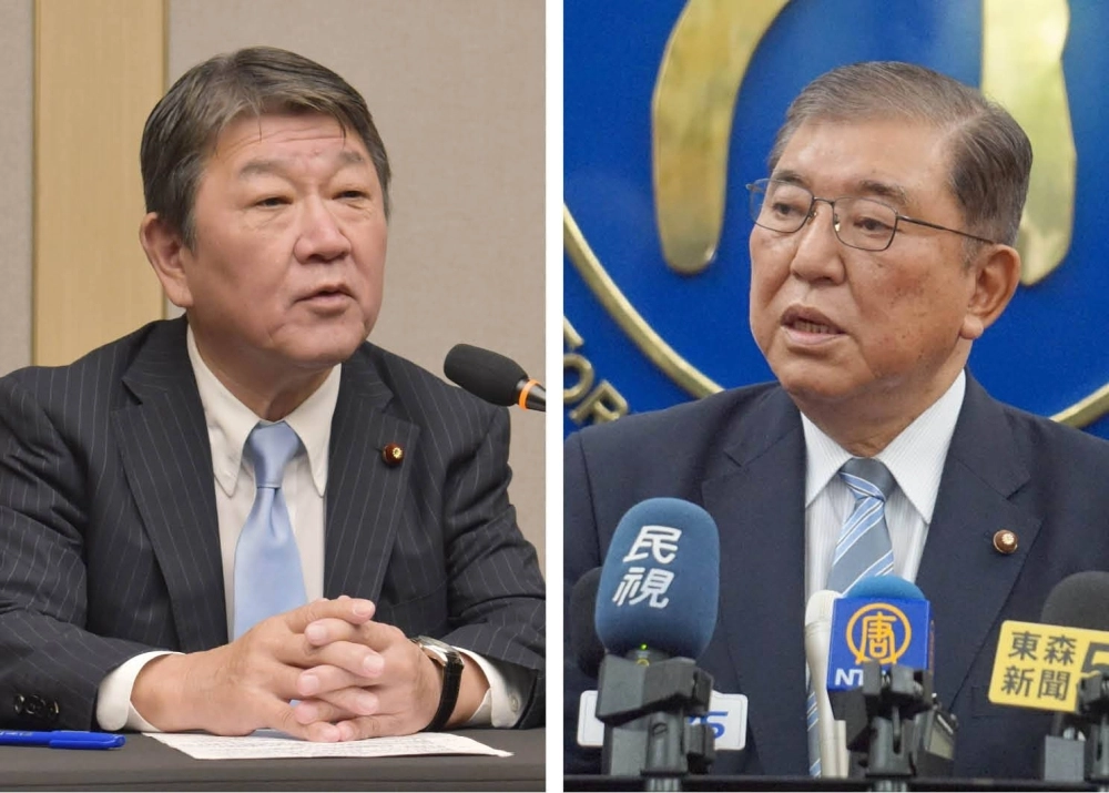 If two veterans, Toshimitsu Motegi and Shigeru Ishiba, run for the role of Liberal Democratic Party president, the race might come down to a choice between one of former Prime Minister Yoshihide Suga’s allies versus one of LDP Vice President Taro Aso’s allies. If two veterans, Toshimitsu Motegi and Shigeru Ishiba, run for the role of Liberal Democratic Party president, the race might come down to a choice between one of former Prime Minister Yoshihide Suga’s allies versus one of LDP Vice President Taro Aso’s allies.
