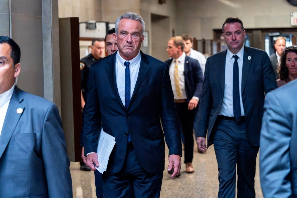 Robert F. Kennedy Jr., an independent candidate for president, at Nassau County State Supreme Court in Mineola, New York, on Wednesday Robert F. Kennedy Jr., an independent candidate for president, at Nassau County State Supreme Court in Mineola, New York, on Wednesday