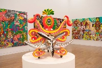 Keiichi Tanaami’s works of ink, collage, sculpture and silkscreen popped with saturated color and exploded with motion. | Louise Claire Wagner