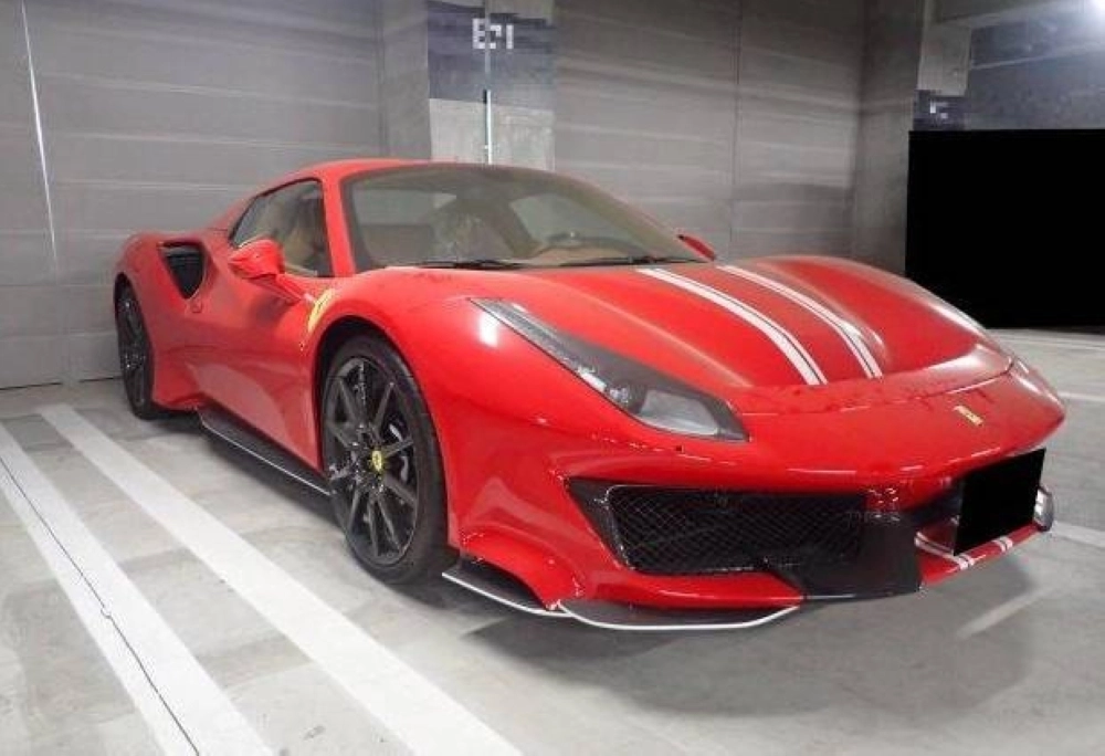 A Ferrari seized by the Tokyo Regional Taxation Bureau which will be put up for auction A Ferrari seized by the Tokyo Regional Taxation Bureau which will be put up for auction