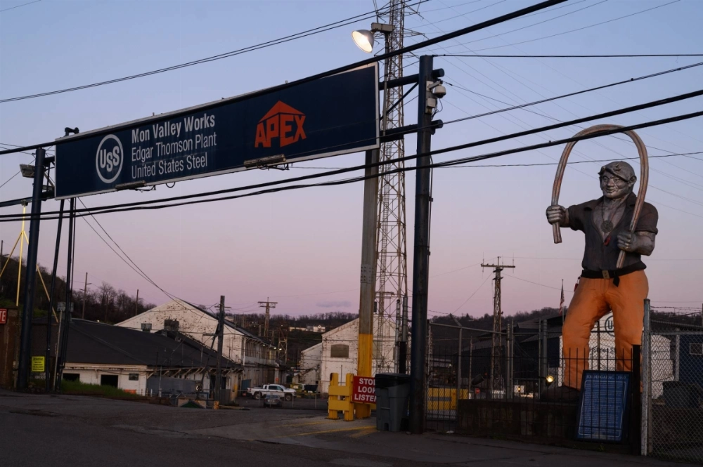 U.S. Steel's Edgar Thomson Works steel mill in Braddock, Pennsylvania U.S. Steel's Edgar Thomson Works steel mill in Braddock, Pennsylvania