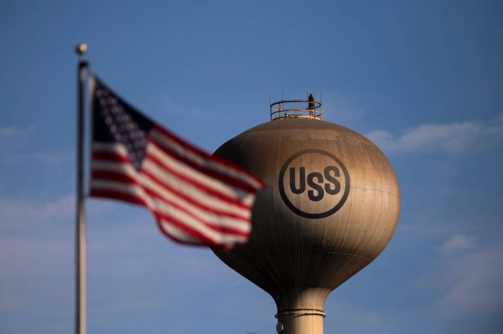 A water tower at a U.S. Steel mill in Braddock, Pennsylvania, on Wednesday A water tower at a U.S. Steel mill in Braddock, Pennsylvania, on Wednesday
