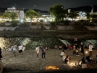 It's rare to visit the banks of the Kamo River on a weekend night and not see some sort of revelry taking place. | SHAWN B. SWINGER