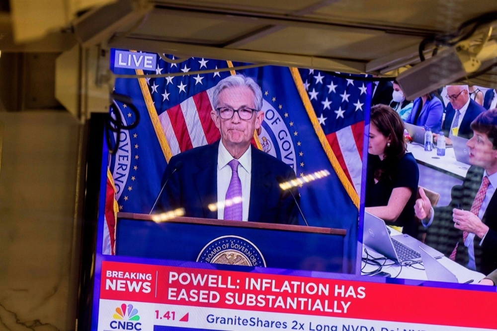 Fed Chair Jerome Powell injected uncertainty as to where future rates will ultimately land during his news conference following the Federal Open Market Committee meeting in Washington on Wednesday. Fed Chair Jerome Powell injected uncertainty as to where future rates will ultimately land during his news conference following the Federal Open Market Committee meeting in Washington on Wednesday.