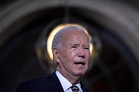 U.S. President Joe Biden at an event in Claymont, Delaware, on Friday.  | AFP-JIJI