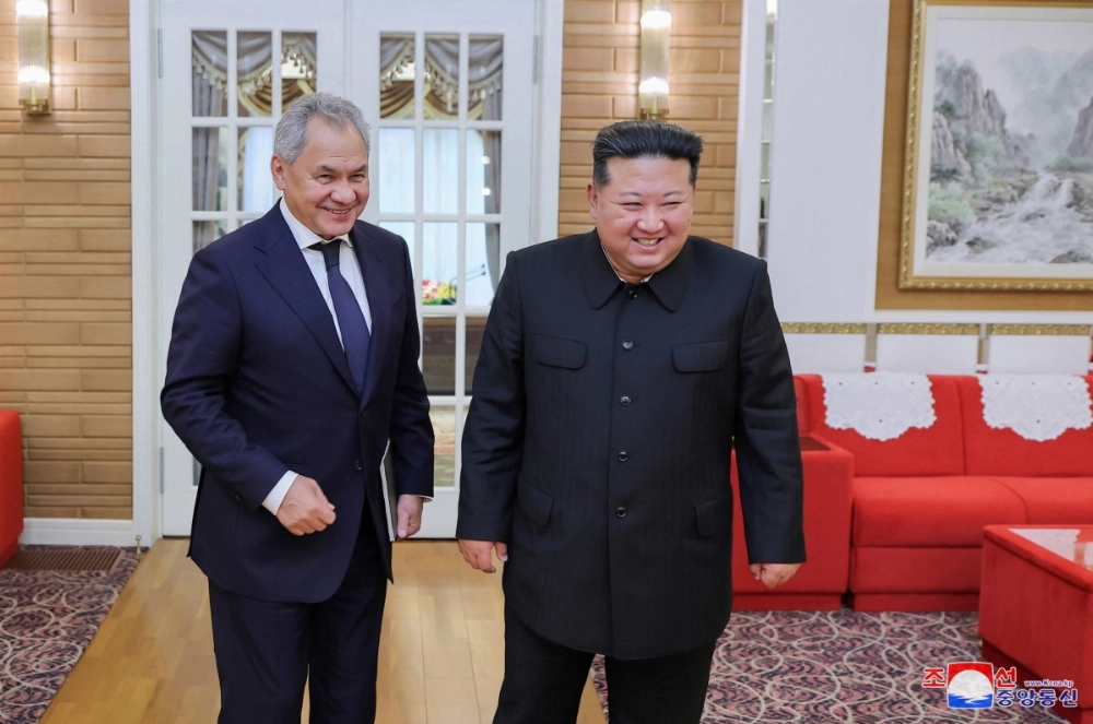 North Korean leader Kim Jong Un, meets with Sergei Shoigu, Secretary of the Security Council of Russia, earlier this month. 
   North Korean leader Kim Jong Un, meets with Sergei Shoigu, Secretary of the Security Council of Russia, earlier this month.