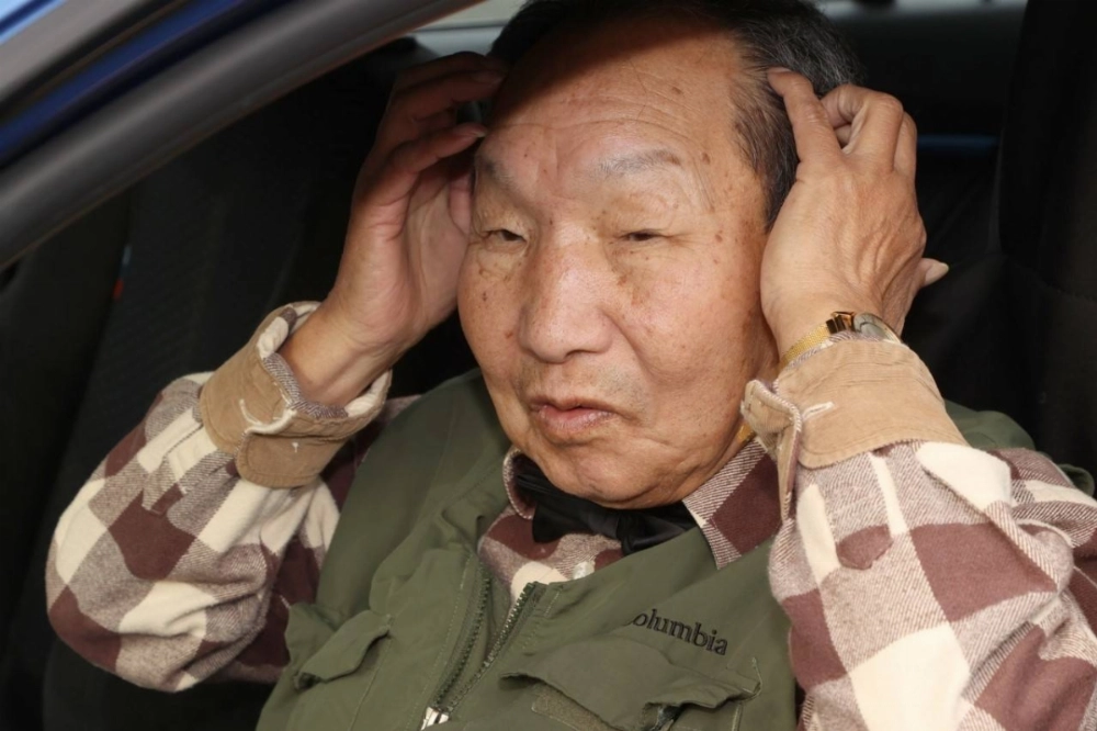 Iwao Hakamata in March 2023 in Hamamatsu, Shizuoka Prefecture. Hakamata was convicted in 1968 over the fatal stabbings of a couple and their children two years earlier. He has pleaded his innocence throughout his trial, maintaining that his confession was coerced.  Iwao Hakamata in March 2023 in Hamamatsu, Shizuoka Prefecture. Hakamata was convicted in 1968 over the fatal stabbings of a couple and their children two years earlier. He has pleaded his innocence throughout his trial, maintaining that his confession was coerced.