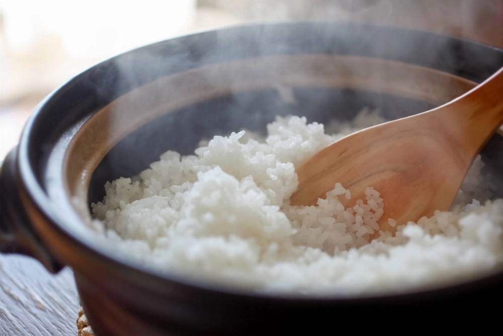 The Japanese word for cooked rice, "gohan," is the same word used for meals in general.  The Japanese word for cooked rice, "gohan," is the same word used for meals in general.