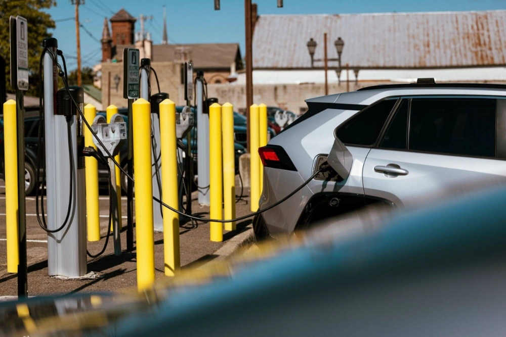 A Toyota Rav-4 Prime charges at an electric vehicle charging station in New York on Sept. 3. Toyota's sales fell again in August after declines in Japan and China put an end to a short-lived recovery. A Toyota Rav-4 Prime charges at an electric vehicle charging station in New York on Sept. 3. Toyota's sales fell again in August after declines in Japan and China put an end to a short-lived recovery.