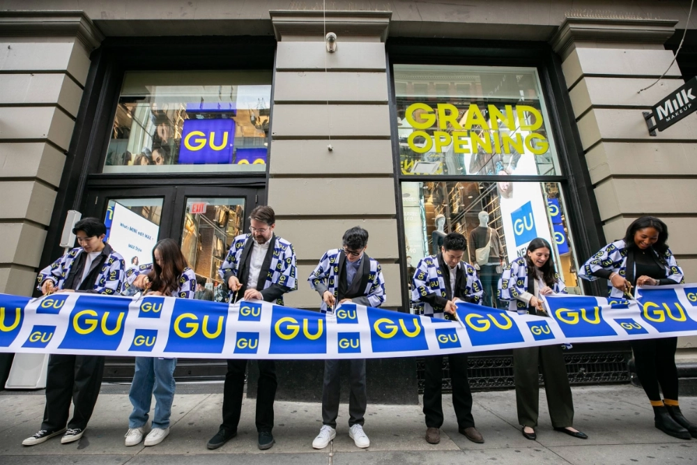 GU's first overseas flagship store opens in SoHo, New York. GU's first overseas flagship store opens in SoHo, New York.