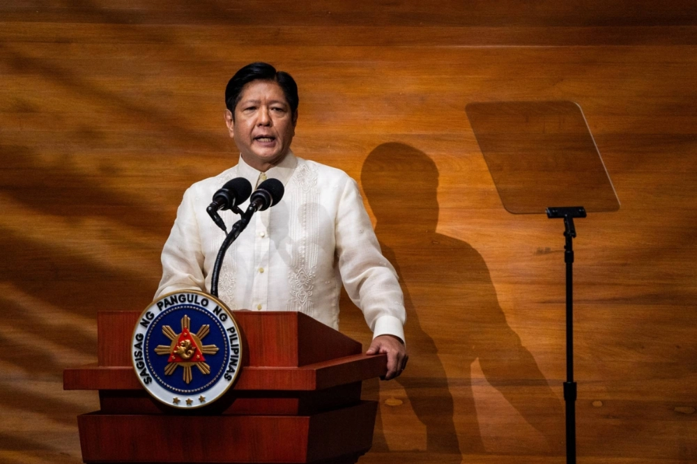 Philippine President Ferdinand Marcos Jr. delivers his third State of the Nation Address (SONA) at the House of Representatives in Quezon City, Metro Manila, on July 22. Marcos is bolstering his base by endorsing big local names for the Senate, including three former movie actors, the daughter of the country's richest man and two of his presidential election rivals. Philippine President Ferdinand Marcos Jr. delivers his third State of the Nation Address (SONA) at the House of Representatives in Quezon City, Metro Manila, on July 22. Marcos is bolstering his base by endorsing big local names for the Senate, including three former movie actors, the daughter of the country's richest man and two of his presidential election rivals.
