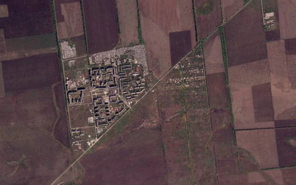 A satellite view of Vuhledar, Ukraine, on Sept. 21, 2022 A satellite view of Vuhledar, Ukraine, on Sept. 21, 2022