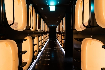 Capsule hotels were created as a way to deal with the amount of overwork employees tend to do in Japan. Can't commute home? Then spend the night in an tiny, affordable sleeping space. Capsule hotels were created as a way to deal with the amount of overwork employees tend to do in Japan. Can't commute home? Then spend the night in an tiny, affordable sleeping space.