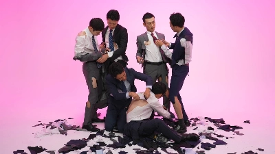 This year’s T3 Photo Festival features work by contemporary artists such as Fuyuhiko Takata, whose video piece “Cut Suits”shows white-collar workers becoming naked by cutting their business attire off of each other.  This year’s T3 Photo Festival features work by contemporary artists such as Fuyuhiko Takata, whose video piece “Cut Suits”shows white-collar workers becoming naked by cutting their business attire off of each other.