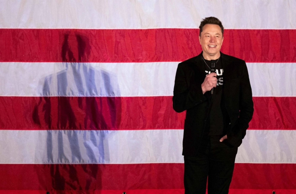 Tesla and SpaceX CEO Elon Musk speaks during a town hall event hosted by America PAC in support of former U.S. President and Republican presidential candidate Donald Trump in Oaks, Pennsylvania, on Friday. Tesla and SpaceX CEO Elon Musk speaks during a town hall event hosted by America PAC in support of former U.S. President and Republican presidential candidate Donald Trump in Oaks, Pennsylvania, on Friday.