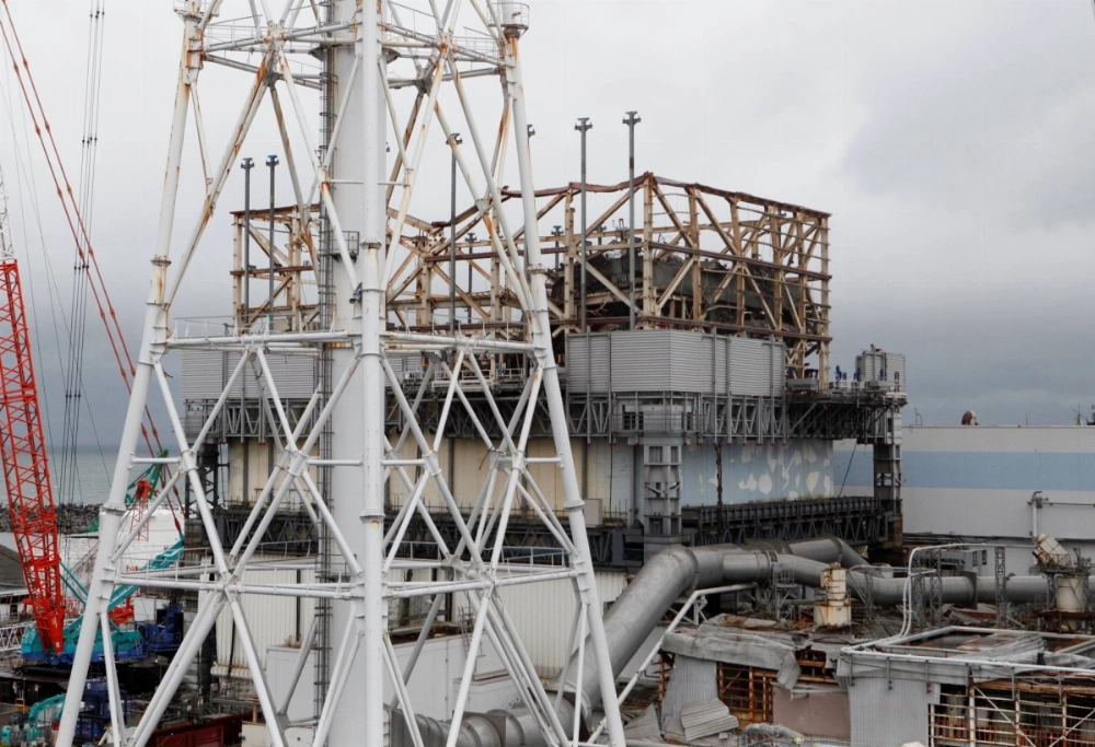 The top of the damaged No.1 reactor building at the Fukushima No. 1 nuclear power plant The top of the damaged No.1 reactor building at the Fukushima No. 1 nuclear power plant