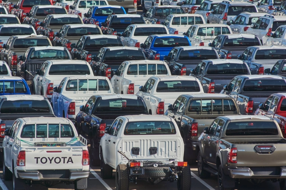 Toyota posted its first quarterly profit drop in two years, as slowing sales and production volume stalled the world's top-selling automaker's recent record run. Toyota posted its first quarterly profit drop in two years, as slowing sales and production volume stalled the world's top-selling automaker's recent record run.