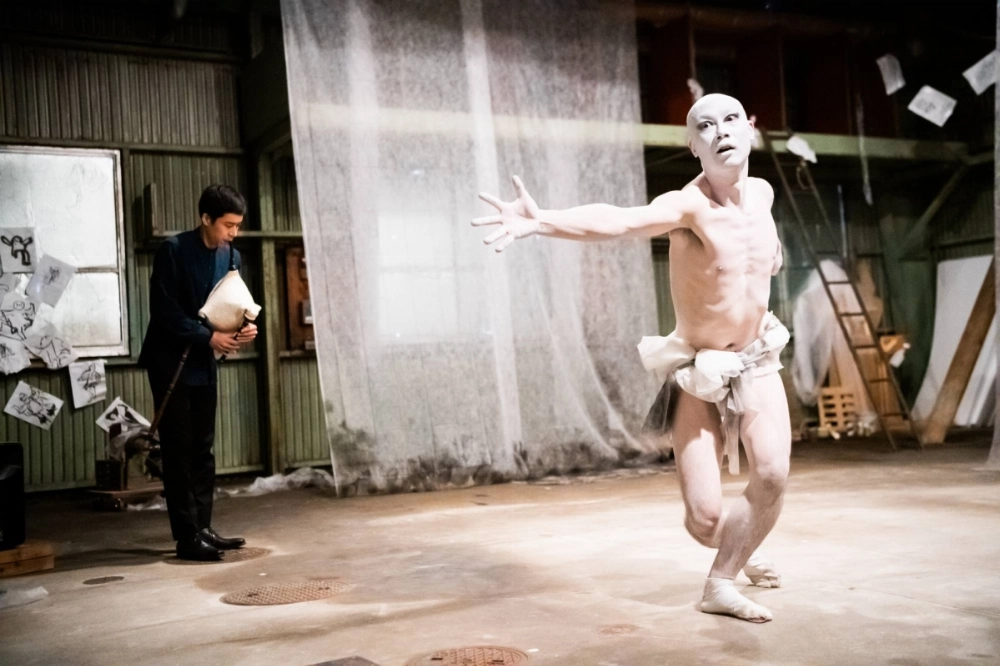 Students from Agatsuma’s butoh workshop, also part of Sumi-Yume, will be joining her and professional butoh dancer Tomoshi Shioya for this weekend’s shows.  Students from Agatsuma’s butoh workshop, also part of Sumi-Yume, will be joining her and professional butoh dancer Tomoshi Shioya for this weekend’s shows.