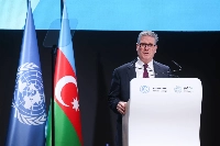 British Prime Minister Keir Starmer at the COP29 climate conference in Baku, Azerbaijan, on Tuesday | Bloomberg