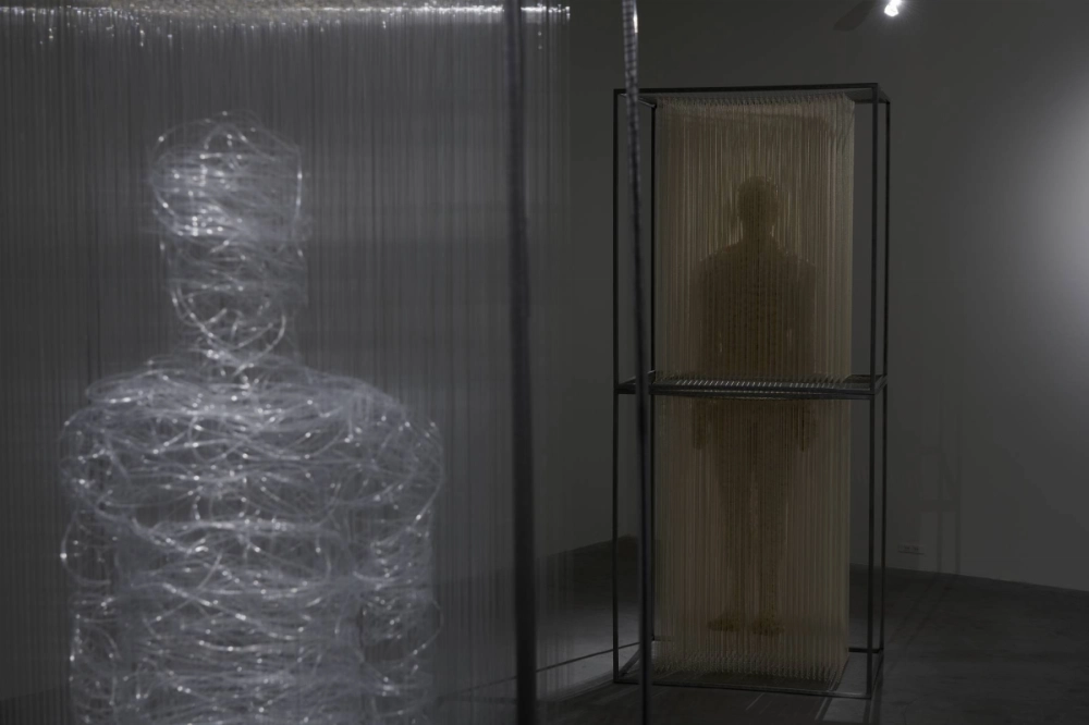 Aiku Kurotaki’s “Human 1” (2024) — and “Human 0” (2024) to the left — on display at Tokyo’s Som Gallery earlier this year. Aiku Kurotaki’s “Human 1” (2024) — and “Human 0” (2024) to the left — on display at Tokyo’s Som Gallery earlier this year.