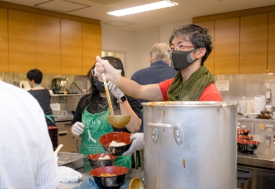 Tokyo Union Church volunteers prepare food for unhoused individuals. The church helps people regardless of religion, race or sexuality.  Tokyo Union Church volunteers prepare food for unhoused individuals. The church helps people regardless of religion, race or sexuality.