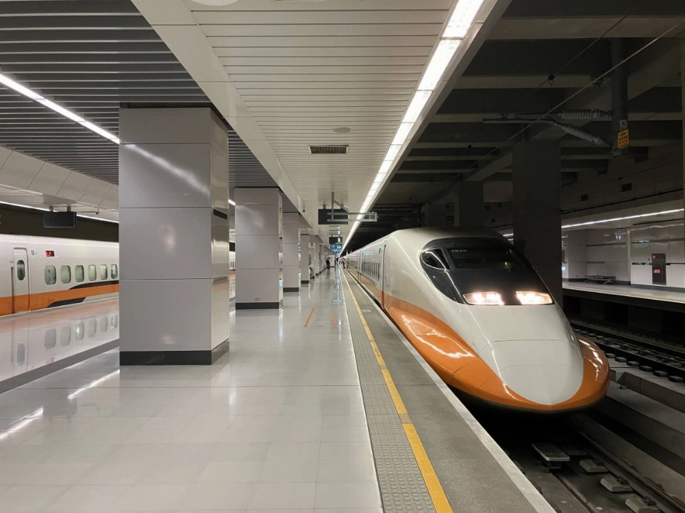 A Taiwan High Speed Rail bullet train arrives at Nangang Station in the city of Taipei. A Taiwan High Speed Rail bullet train arrives at Nangang Station in the city of Taipei.