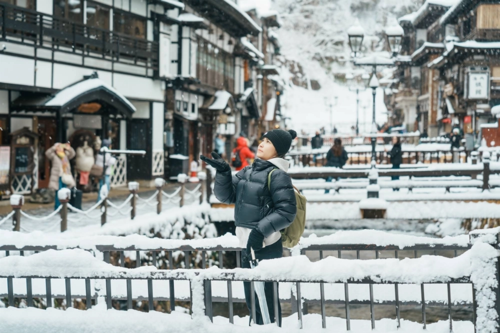 Ginzan Onsen hot springs in Obanazawa, Yamagata Prefecture Ginzan Onsen hot springs in Obanazawa, Yamagata Prefecture