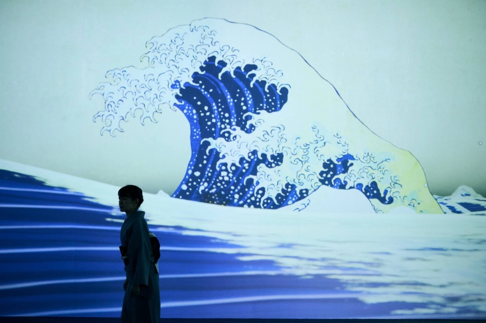 "Ukiyoe Immersive Art Exhibition" includes an installation of Katsushika Hokusai’s “The Great Wave off Kanagawa.” "Ukiyoe Immersive Art Exhibition" includes an installation of Katsushika Hokusai’s “The Great Wave off Kanagawa.”