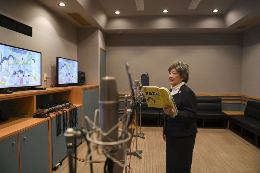 Midori Kato has been voice acting the character Sazae Fuguta in the TV animation series "Sazae-san" since it started in 1969. Midori Kato has been voice acting the character Sazae Fuguta in the TV animation series "Sazae-san" since it started in 1969.